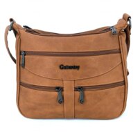 Dámska crossbody kabelka hnedá 0048